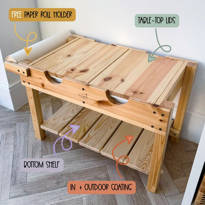 🎄 CHRISTMAS SPECIAL OFFER 🎄 Double Sensory Table Bundle | Free Paper Roll Holder (£18.50 Value)